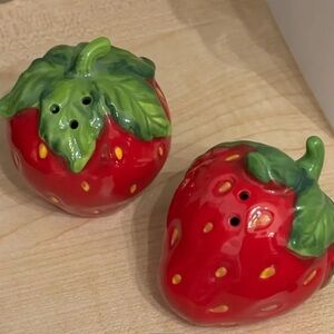 Strawberry Salt and Pepper Shakers